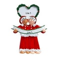 thumbnail image 3 of Personalized First Christmas Ornament Couple 2024 - First Christmas Together Ornament 2024 - Intreracial Love Pajamas Couple Ornament, Our First Christmas Together - Free Customization, 3 of 10