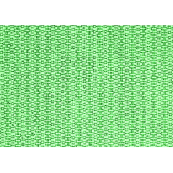 Ahgly Company Indoor Rectangle Abstract Green Contemporary Area Rugs, 2' x 4'