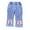 Pink, variant on Girls Jeans Baby Girls Capri Denim Pants Toddler Kids Soft Elastic Waist Stretch Denim Jeans for Everyday Wear
