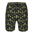 thumbnail image 3 of Fuzoiu Tennis Rackets Print Men's Beach Shorts,Men's Swim Trunks,Quick Dry Board Shorts with Pockets,Men's Bathing Suits for Surfing, Running, and Casual Wear-Large, 3 of 6