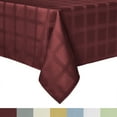 thumbnail image 1 of SoHome Elegant Jacquard Tablecloth-Traditional/Stain Resistant/Machine Washable/Cotton, 60"x144" Burgundy, 1 of 1
