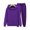 Purple, variant on Kixjoy Sweatsuits Women 2 Piece Outfit Oversized Fashion Long Sleeve Sweatsuit Workout Warm Hooded Sweatshirts and Pants 2 Piece Plain Fall Womens Clothing, Light Blue XL