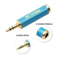 thumbnail image 4 of Conector de Audio de 3,5 a 6,35 Wdftyju Adaptador de Audio para Altavoz Estéreo, 4 of 9