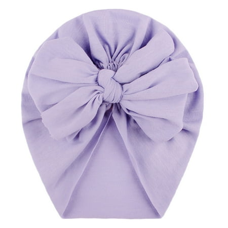 

nsendm Baby Solid Headwear Kids Toddler Boys Knotted Girls Accessories Bow Hat Baby Care Baby Space Hat Hat N One Size