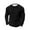Black, variant on Timegard Tops for Women Notched V Neck Button Blouse Solid Color Fall Casual Long Sleeve Loose Tops