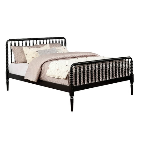 Furniture Of America Traditional Jenny Lind Full Black Rail Bed