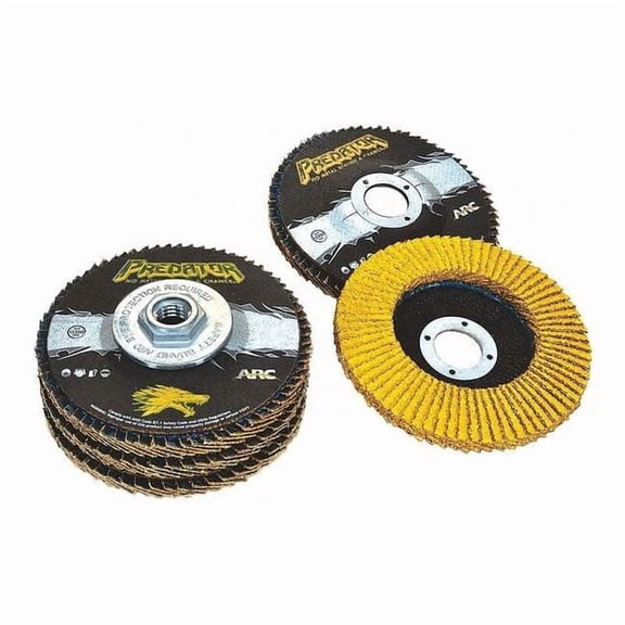 Arc Abrasives Flap Disc, 4 1/2 in Dia, 5/8 in Arbor 71-10817AF