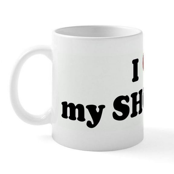 CafePress - I Love My SHORKIE Mug - 11 oz Ceramic Mug - Novelty Coffee Tea Cup