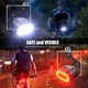 thumbnail image 4 of Advancent Paquete de 2 luces delanteras y traseras para bicicleta, recargables por USB, impermeables, para ciclismo de carretera, luz trasera, Ciclismo, 4 of 6