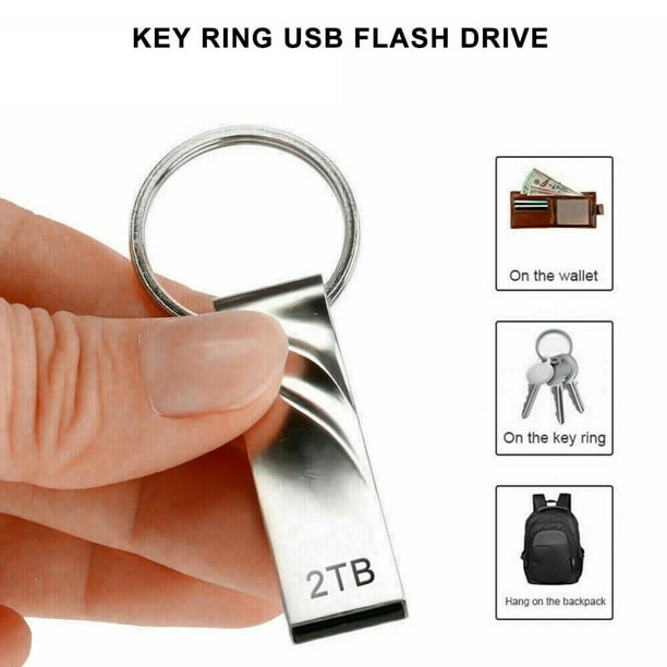 2TB USB 3.0 Drive Memory Stick Pen U Disk Metal Key Thumb for PC US - Walmart.com