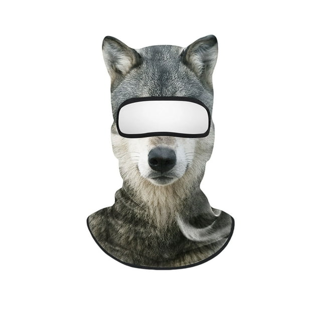 3D Cat Animal Face Ski with Ears for Outdoor Music Festivals Raves Halloween Parties and Winter Sports