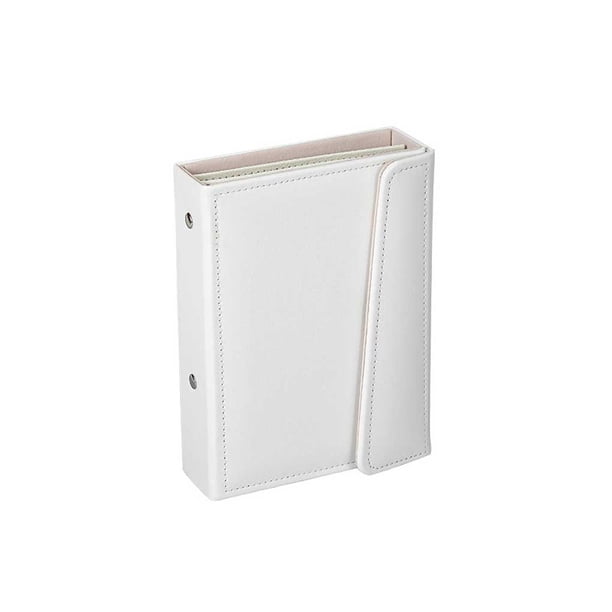 Qarigey Libro de joyas, espejo de tres capas, bolsa de almacenamiento impermeable, organizador de viaje sólido portátil, collares, anillos, pulseras Ropa, zapatos y accesorios Miscelánea Blanco Qarigey AP016750-01