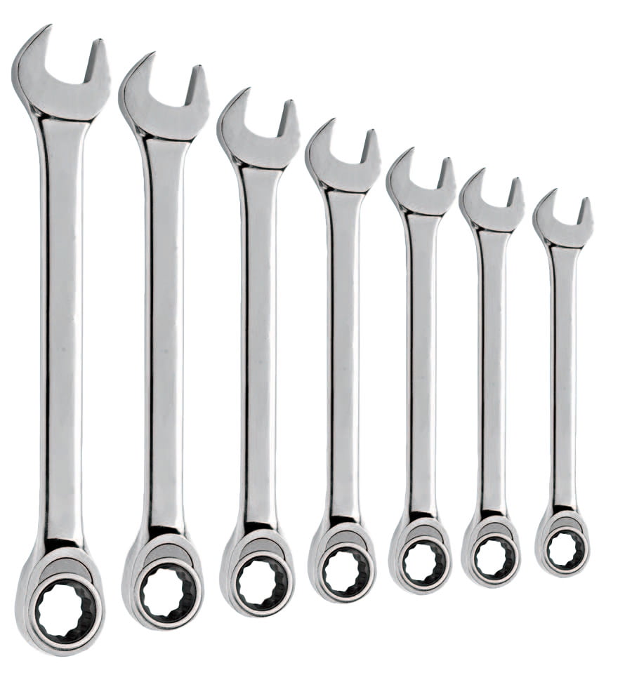 Blackhawk 7 Piece High Access Ratcheting Wrench Sets, Inch