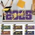 thumbnail image 4 of KeirineCC Graduation Decorations Class of 2026 Congrats Grad,12 x 6 In Wooden Class of Table Centerpiece Sign,Wooden Table Centerpieces,Graduation Party Decorations,Purple, 4 of 5