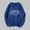 Blue, variant on Sweatshirts for Women Boston Print Long Sleeve Casual Fall Tunic Tops Loose Spring Crewneck Fashion Pullover Sweater