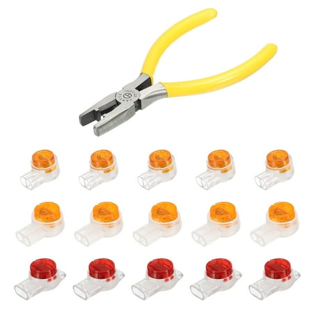 

Uxcell UY/UR/UB Wire to Wire Connector with Crimping Pliers K1/K2/K3 Corrosion Resistant Moistureproof Splice Connector