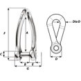 thumbnail image 2 of Alfiler cautivo Shackle Wichard retorcido de 5 mm de diámetro, 2 of 2