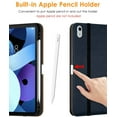 thumbnail image 4 of DTTO iPad Air 5th/4th Case, Premium Leather Business Folio Stand Cover with Built-in Apple Pencil Holder - Auto Wake/Sleep and Multiple Viewing Angles for iPad 10.9 Inch 2020/2022, Blue, 4 of 7