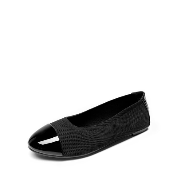 Womens flexible sole walking ballerina flats comfortable slip on shoes for daily wear