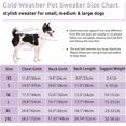 thumbnail image 5 of Small Dog Pullover Sweater, Cold Weather Cable Knitwear, Classic Turtleneck Thick Warm Clothes for Chihuahua, Bulldog, Dachshund, Pug, Yorkie (Green, Small), 5 of 15
