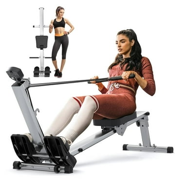 Upgraded Version Rowing Machine for Home Use, Rowing Machine Foldable Rower with Adjustable Resistance, Hyper-Quiet Rower Machine Supports 300LBS Matte Gray