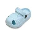thumbnail image 4 of GPOECD Platform Clogs Kids Unisex Water Play Sandals with Breathable Holes for Beach Pool Outdoor Activities Girls Slippers 4-12Y 01_Blue,3-4 Years, 4 of 8
