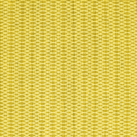 Ahgly Company Indoor Square Abstract Yellow Contemporary Area Rugs, 5' Square