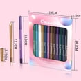 thumbnail image 2 of Delineador de Ojos Ganfancp 12 Colores Lápiz de Seda Lápiz de Sombra de Ojos Lápiz de cejas Lápiz de labios Cosmético Multifuncional, 2 of 7