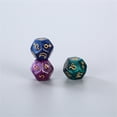 thumbnail image 1 of 3pcs/set Dichromatic D12 Polyhedral Astrology Dices for Constellation, 1 of 8