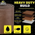 thumbnail image 3 of BOEN Ultra Heavy-Duty Tarp, 6 ft x 20 ft, 16 Mil Thick, Brown, Waterproof, 3 of 8