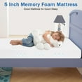thumbnail image 4 of NiamVelo Twin Mattress 5 inch Memory Foam Mattress Medium Firm Mattresses CertiPUR-US Certified /Bed-in-a-Box,White ( Twin Size), 4 of 10
