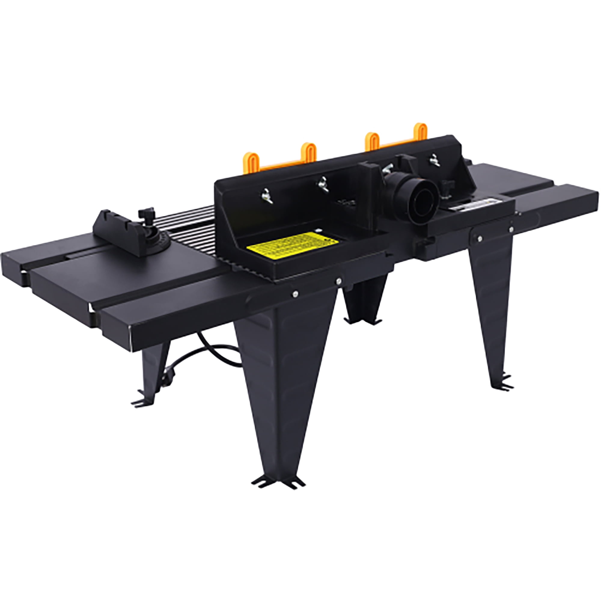 Electric Router Table Adjustable, Woodworking Router Table for Precision Cutting, 34’’ Compact Craftsman Table w/Heavy-Duty Construction