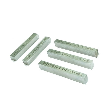 

Pack of 5 x HSS M2 Cutting Tool Bits for Milling Fly Cutters & Lathe s Turning Tools (3/16 Square x 1-1/2 Long)