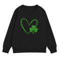 thumbnail image 4 of Otqutp Girls Boys Crewneck Sweatshirt Thin Pullover Long Sleeve Sweatshirts Kids St Patricks Day Casual Shirt Shamrock Print Tops, 4 of 8