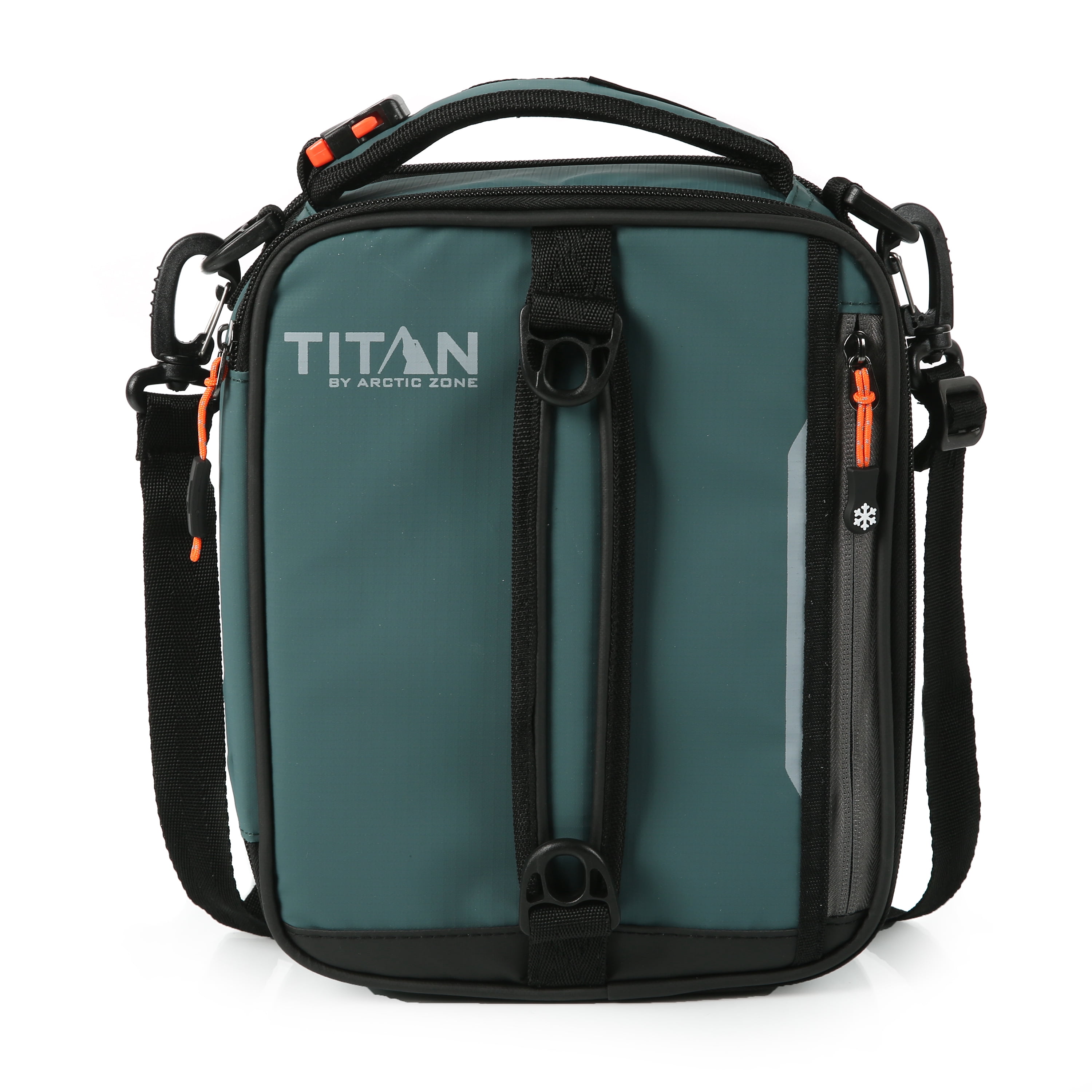 Titan by Arctic Zone Fridge Cold Insulated Expandable Lunch Bag with Reusable Ice Walls - Jungle Hunt