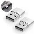 thumbnail image 1 of Type-C Adapter, Aluminium Alloy Adapter, Compact In Structure Professional Manufacturing USB Interface Standard Simple Plug And Play Compatible For OTG Silver,Black,Gold,Red,Pink, 1 of 8