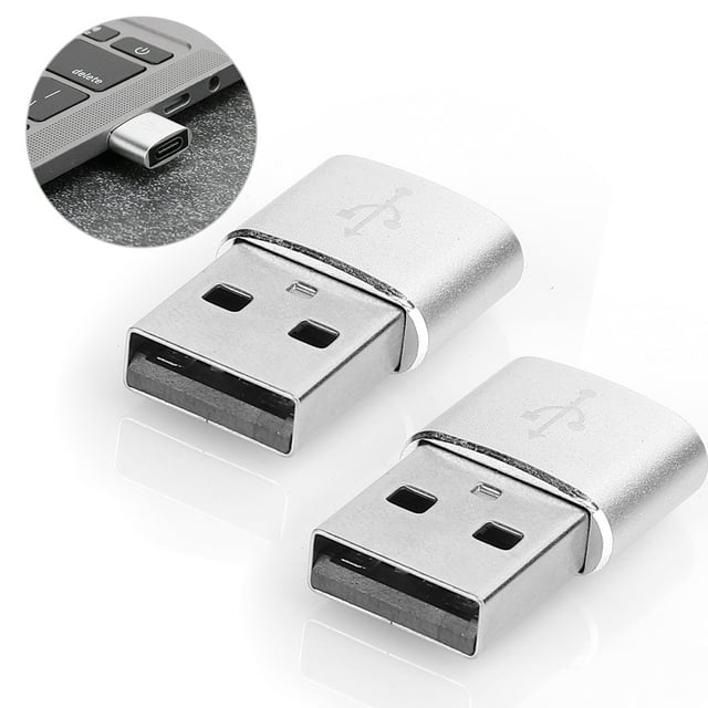 Type-C Adapter, Aluminium Alloy Adapter, Compact In Structure Professional Manufacturing USB Interface Standard Simple Plug And Play Compatible For OTG Silver,Black,Gold,Red,Pink