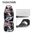 thumbnail image 5 of Jeiento Wolf Car Seat Covers Front Seats Only Vehicle Bucket Seat Cover American Flag Interior Auto Accessory Universal Fit Easy to Install Stretch Polyester Fabric Cover 4Th of July Decor, 5 of 7
