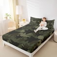 thumbnail image 4 of jejeloiu Military Camouflage Twin Sheet Sets,Retro Airplane Aircraft Bedding For Boys Kids 3 Pieces, 4 of 7