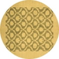 thumbnail image 1 of Ahgly Company Indoor Round Oriental Brown Traditional Area Rugs, 7' Round, 1 of 4