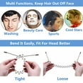 thumbnail image 5 of Hair Band Men Headband Metal Hair Bands Women Fashion Headbands for Men Sports Hairband Unisex Head Band Hair Hoop with Elastic Non Slip Wavy Teeth, 2 PCS Black, 5 of 5
