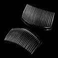 thumbnail image 2 of REGALWOVEN Lady Plastic 23 Tooth Hair Comb Clip Decor DIY Accessories Transparent 4 Pcs, 2 of 4