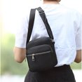 thumbnail image 5 of Lightweight Crossbody Bags for Women Shoulder Bag Purse Nylon Soft Travel Handbag with Multi Pockets,18*15*8cm,Black, 5 of 6