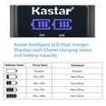 thumbnail image 4 of Kastar 2-Pack LP-E6 Battery and LED2 USB Charger Compatible with Z CAM E2C Professional 4K Cinema Camera, Marshall On-Camera HDMI Monitor, IKAN On-Camera HDMI Monitor, 4 of 6