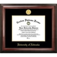 thumbnail image 1 of Cadre du Diplôme en Or Gravé de l'Université de Nebraska, 1 of 1