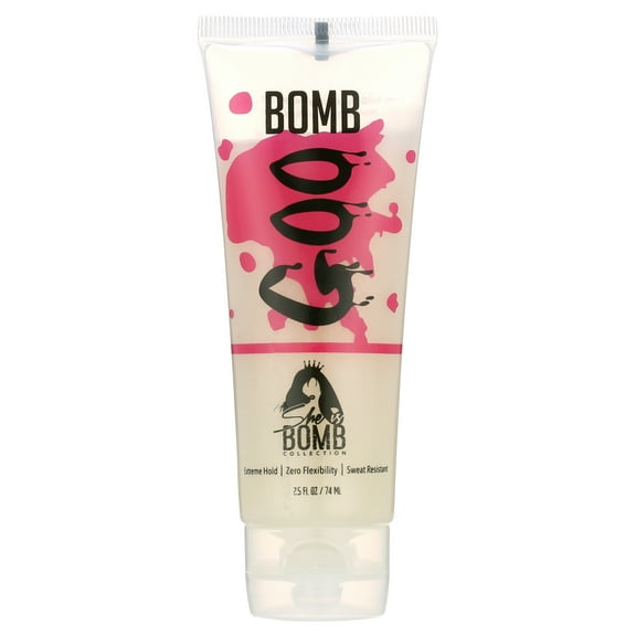 She Is Bomb Bomb Goo Gel, Hair Gel, 2.5 fl oz,  Frizz Control, All Hair Types