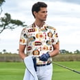 thumbnail image 4 of Cauagu Submarines Print Men's Polo Shirts, Short-Sleeve Polo Shirts for Men Performance Golf Shirt Athletic Casual Collared T-Shirt-XX-Large, 4 of 8