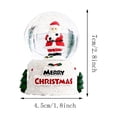 thumbnail image 2 of Fmbmuo Christmas Snow With Light Resin Glass Snowball Ornament Light Up Holiday Desktop Decor Xmas Gift For Kids Home Tabletop Decoration, 2 of 7