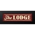 thumbnail image 2 of Grey, Jace 18x8 Black Modern Framed Museum Art Print Titled - The Lodge, 2 of 5