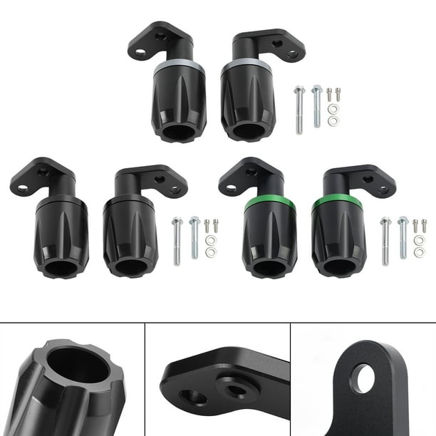 Protección deslizante contra choques de marco de aluminio negro para Kawasaki Zx-6R Zx 6R 2024-2025